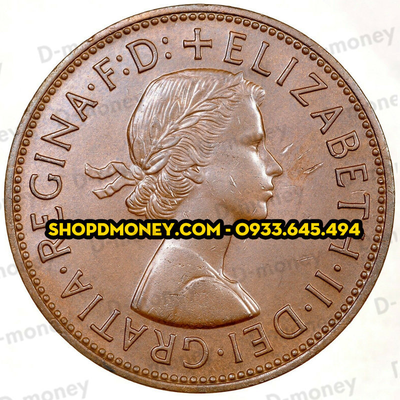 Xu 1 penny Elizabeth II 1961 - 1967