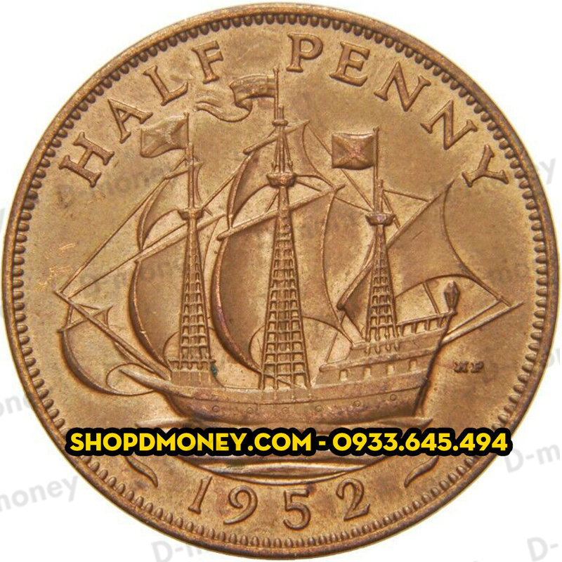 Xu half penny George VI 1937 - 1952