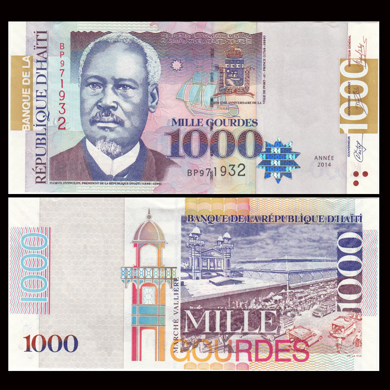 1000 gourdes Haiti 2014