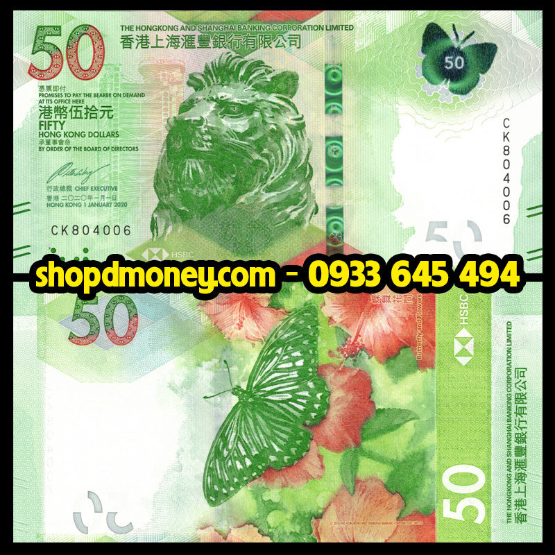 50 dollars Hong Kong 2018 - HSBC