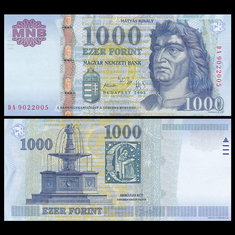 1000 forint Hungary 2005