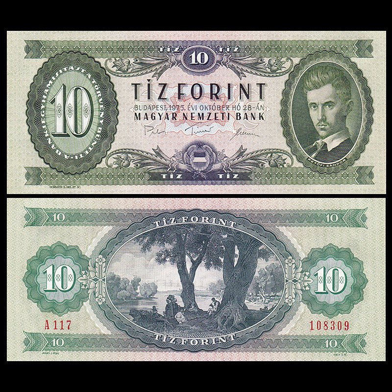 10 forint Hungary 1975