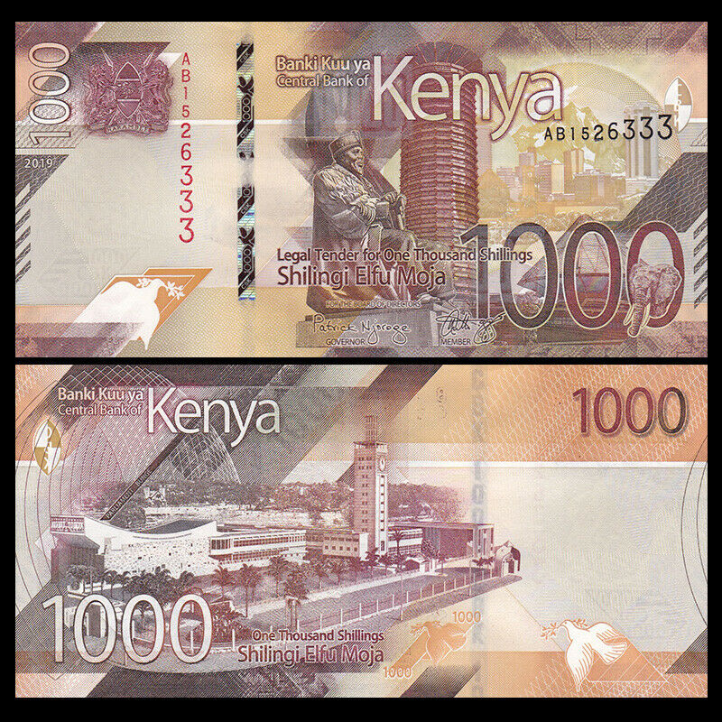 1000 shillings Kenya 2019