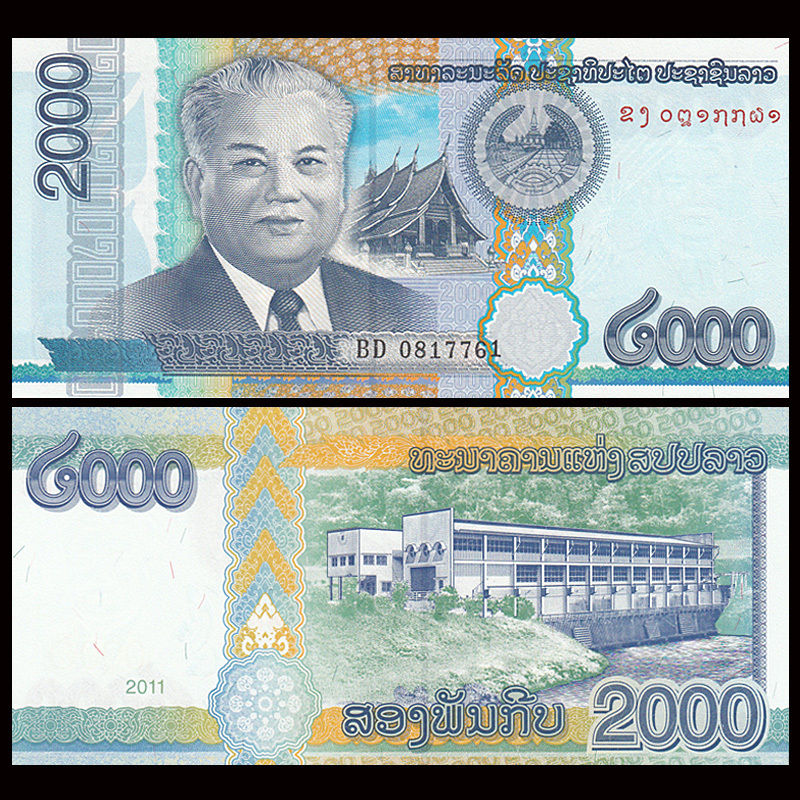 2000 kip Laos 2011