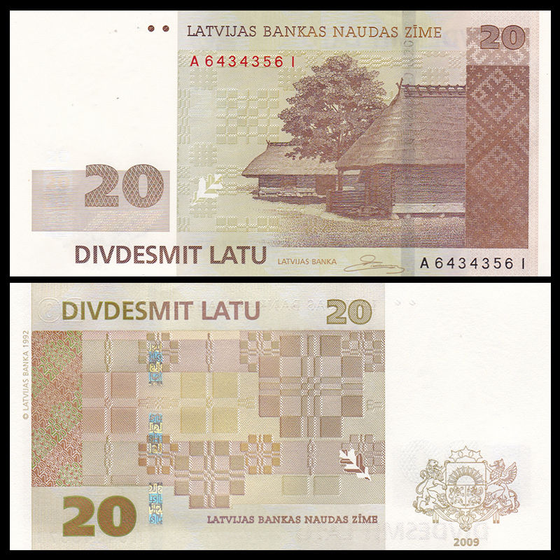 20 latu Latvia 2009