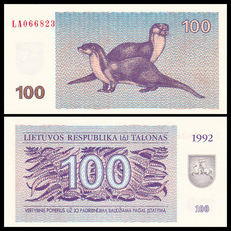 100 talonas Lithuania 1992