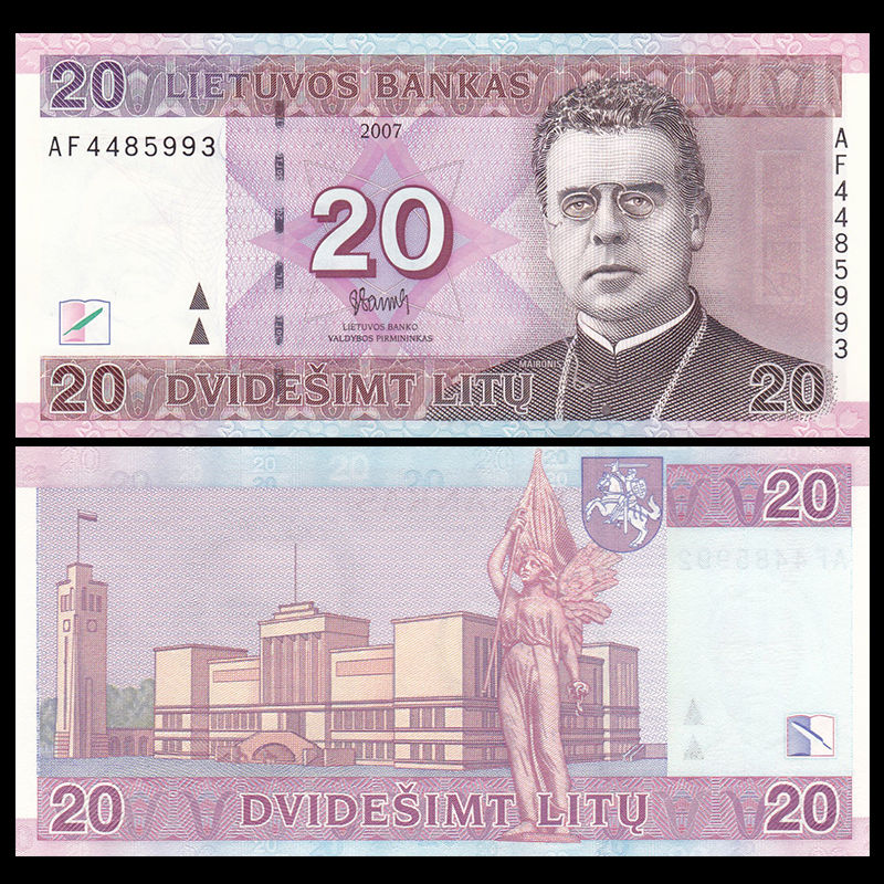 20 litu Lithuania 2007
