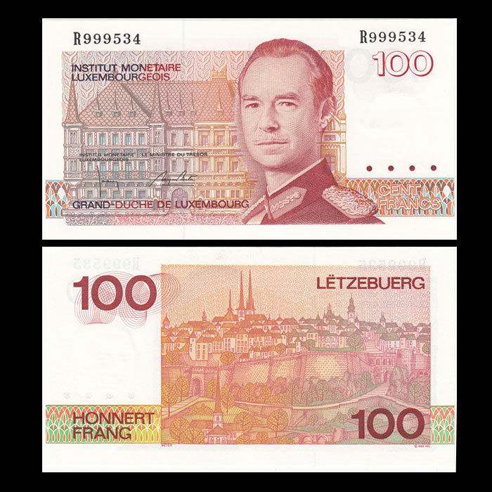 100 francs Luxembourg 1993
