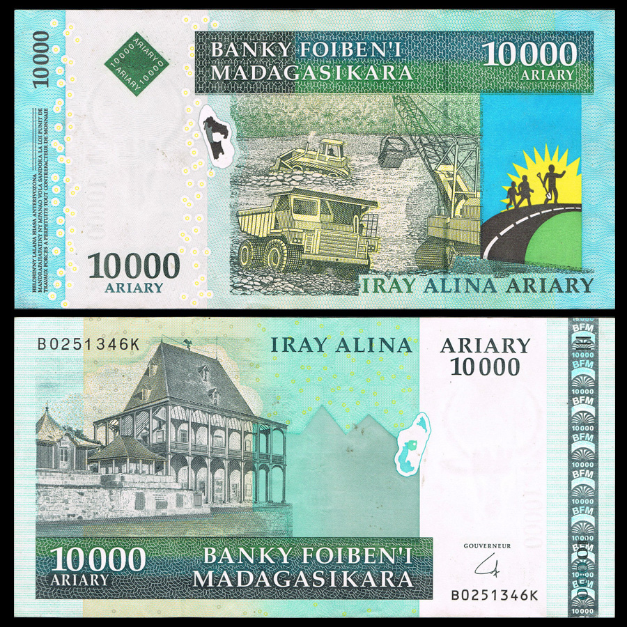 10000 ariary Madagascar 2003