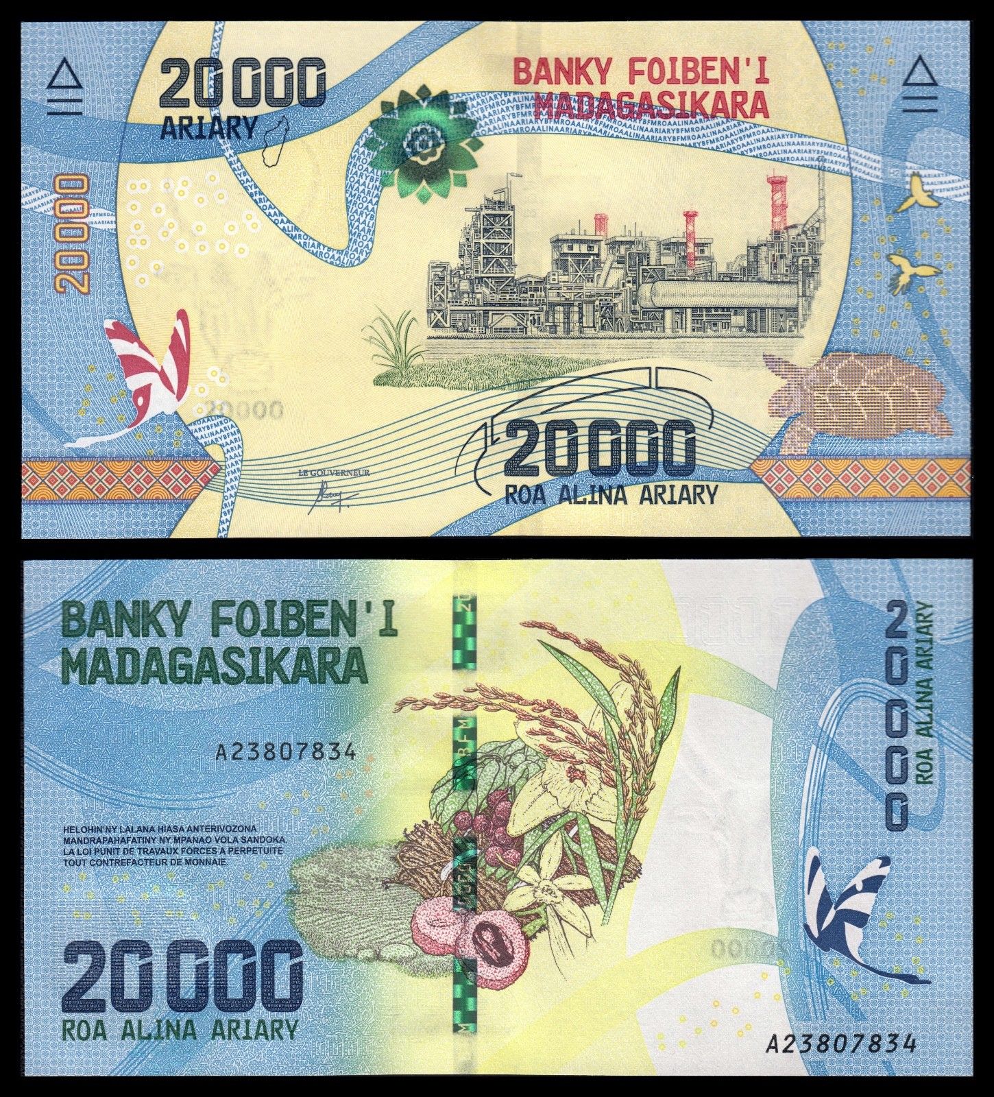 20000 ariary Madagascar 2017