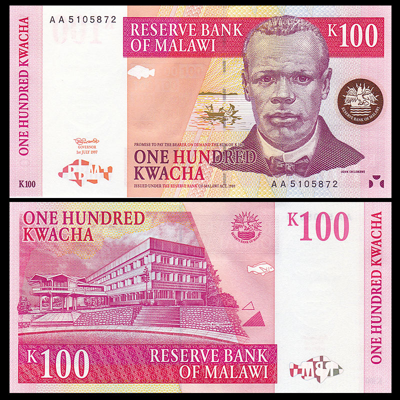 100 kwacha Malawi 1997