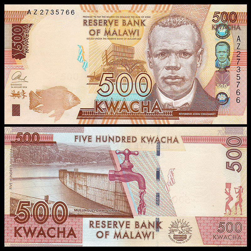 500 kwacha Malawi 2014