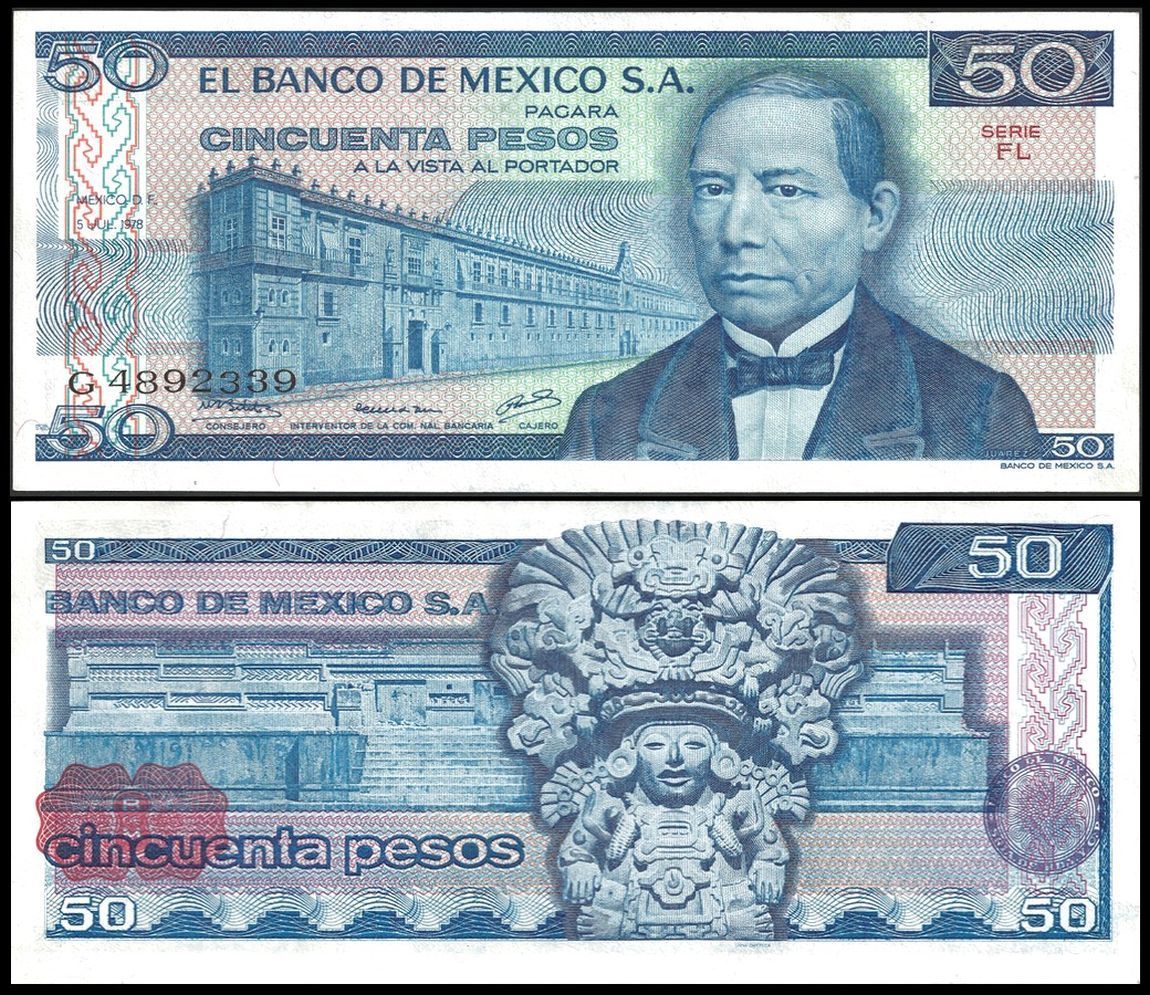 50 pesos Mexico 1978