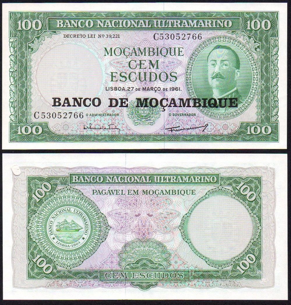 100 escudos Mozambique 1976