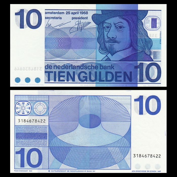10 gulden Netherlands 1968
