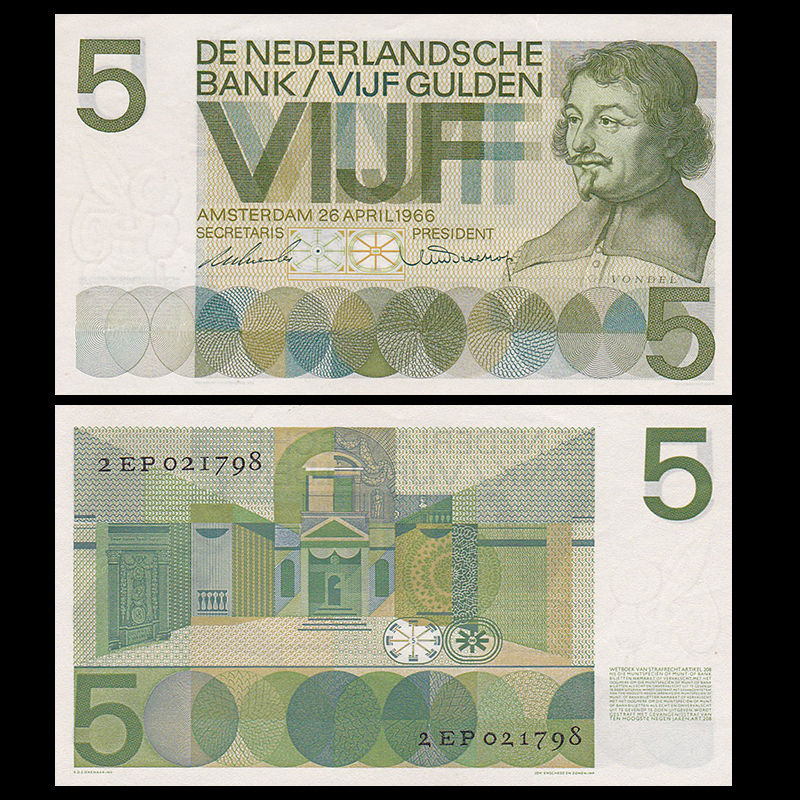 5 gulden Netherlands 1968