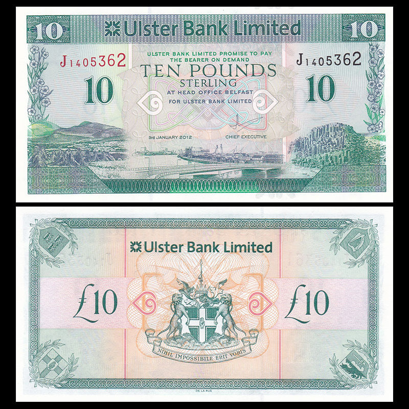 10 pounds North Ireland 2012
