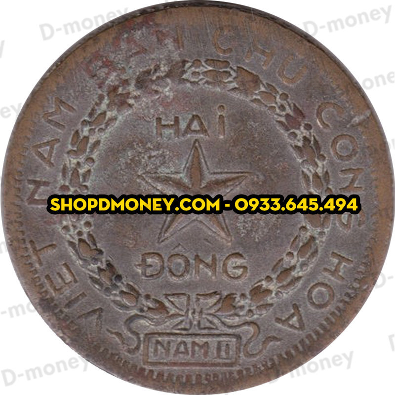 2 đồng Việt Nam Dân Chủ Cộng Hòa 1946