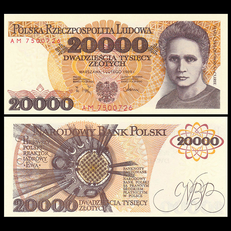 20000 zlotych Poland 1989