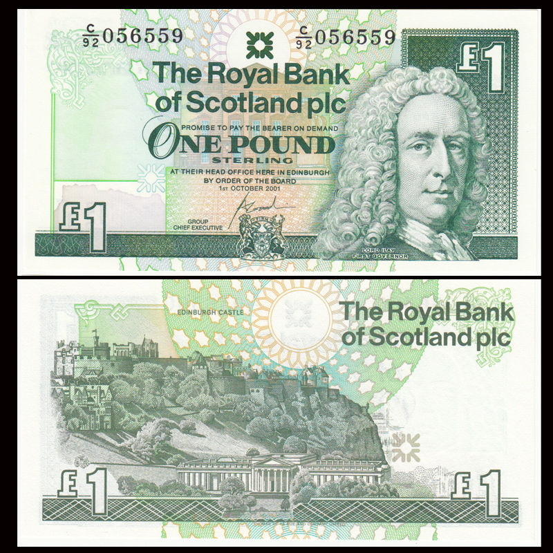 1 pound Scotland 2001 - Royal Bank of Scotland