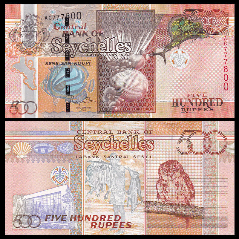 500 rupees Seychelles 2011