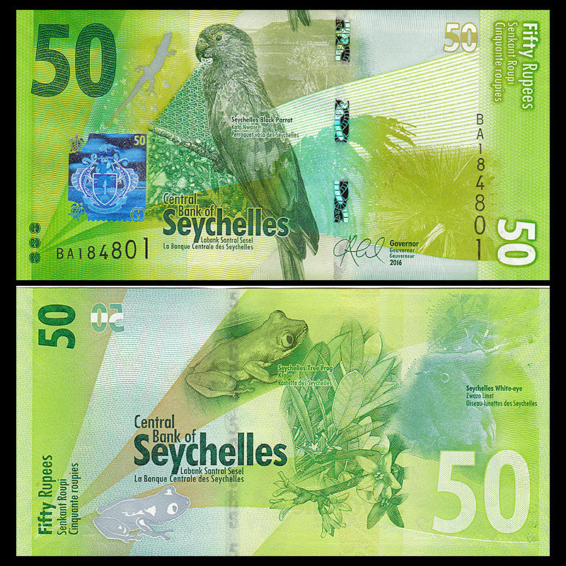 50 rupees Seychelles 2016