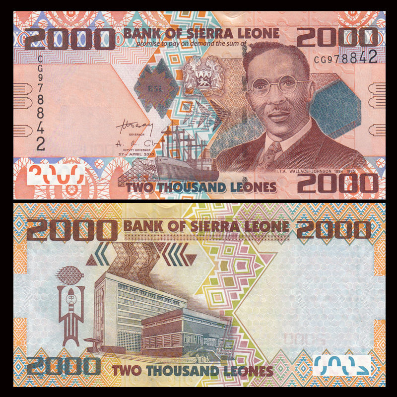 2000 leones Sierra Leones 2010