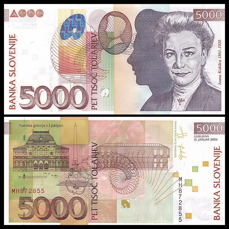 5000 tolarjev Slovenia 2004