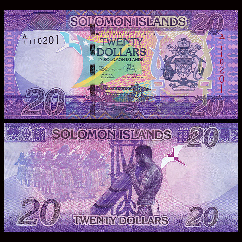 20 dollars Solomon Islands 2017