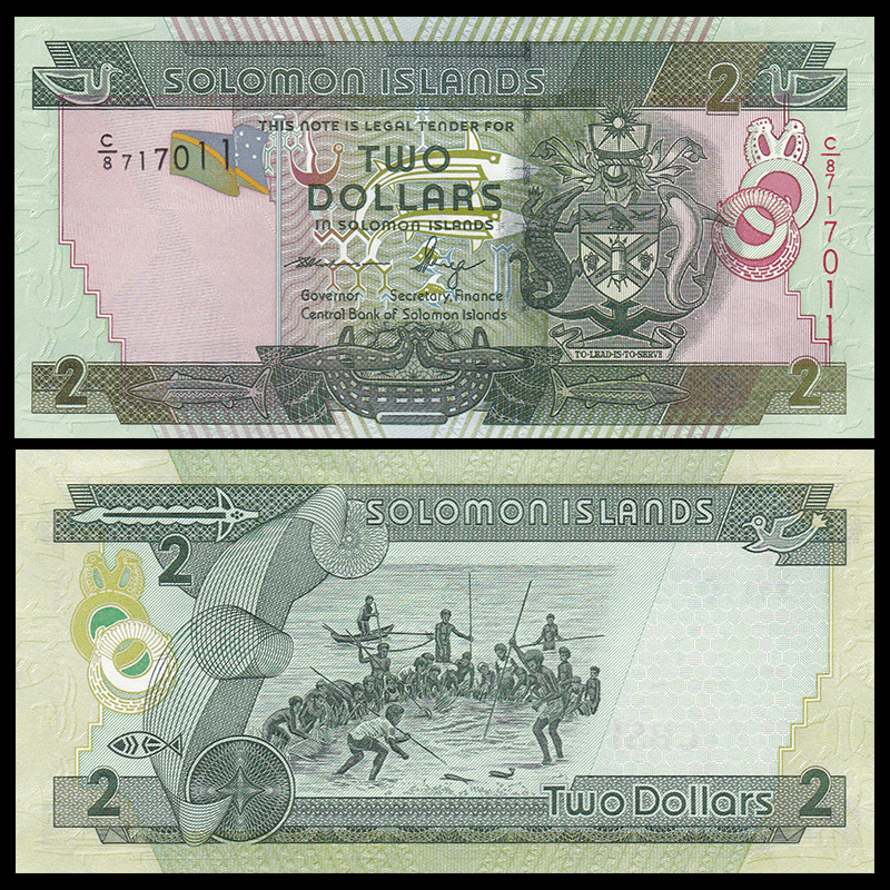 2 dollars Solomon Islands 2011