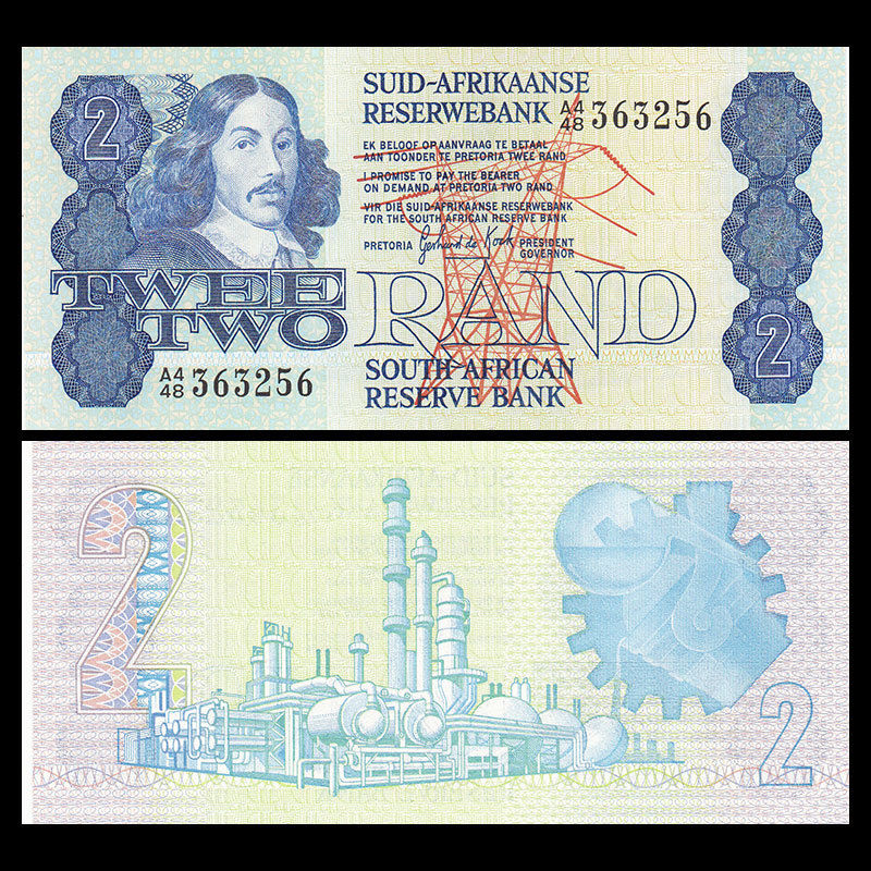 2 rand South Africa 1990