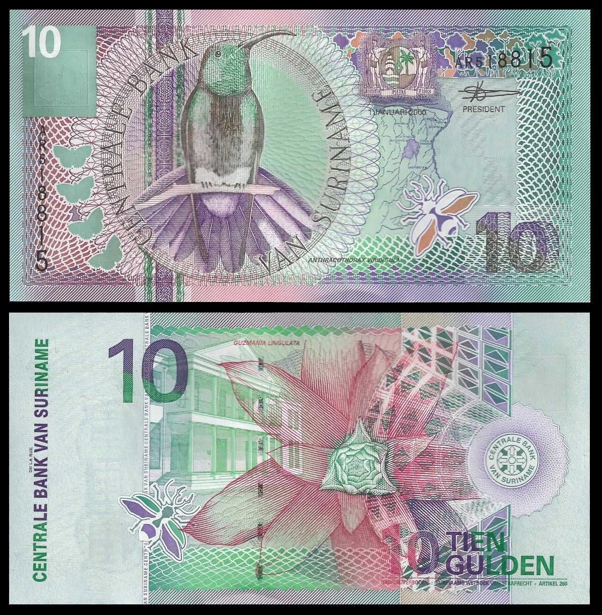 10 gulden Suriname 2000