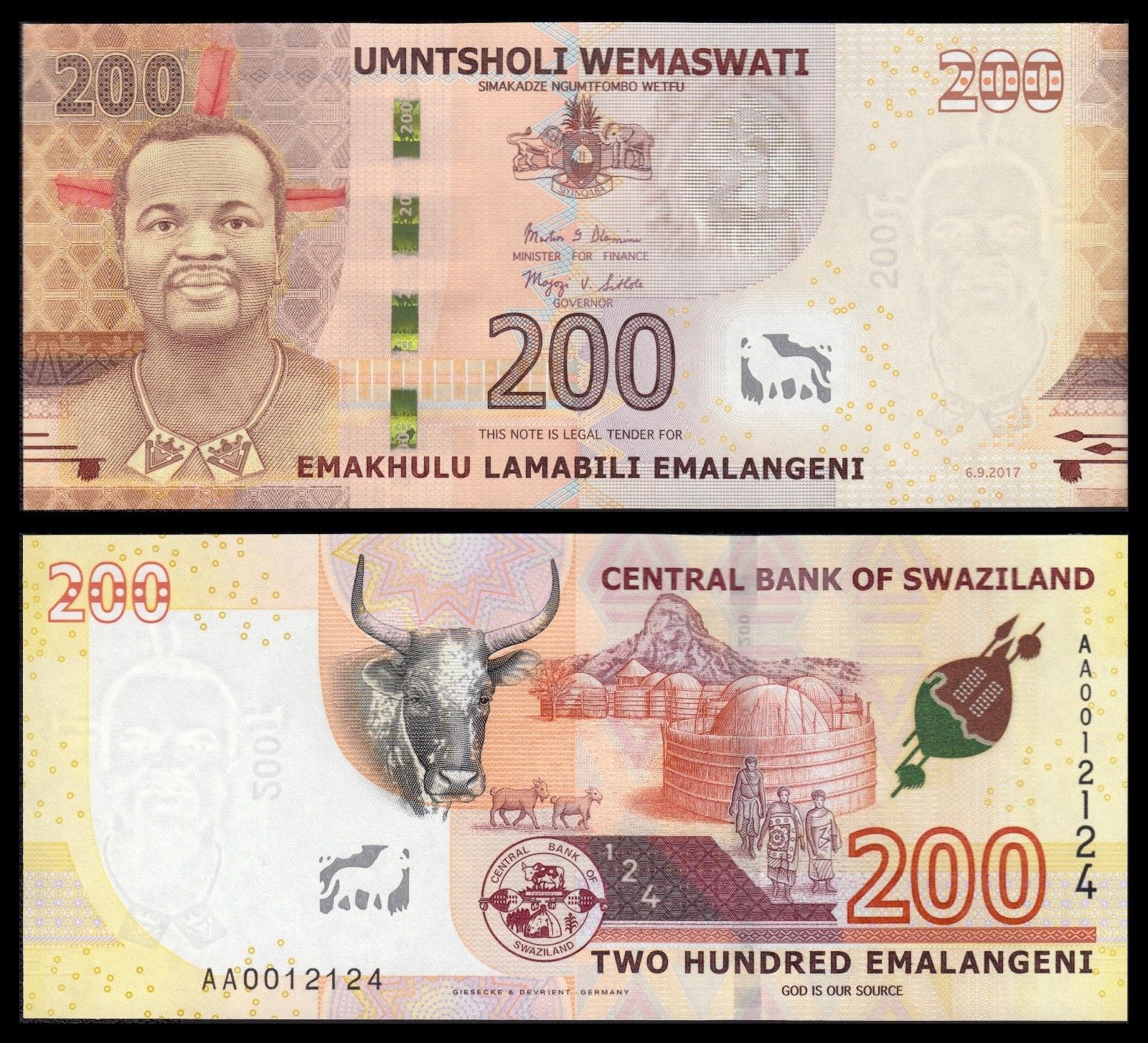 200 emalangeni Swaziland 2017