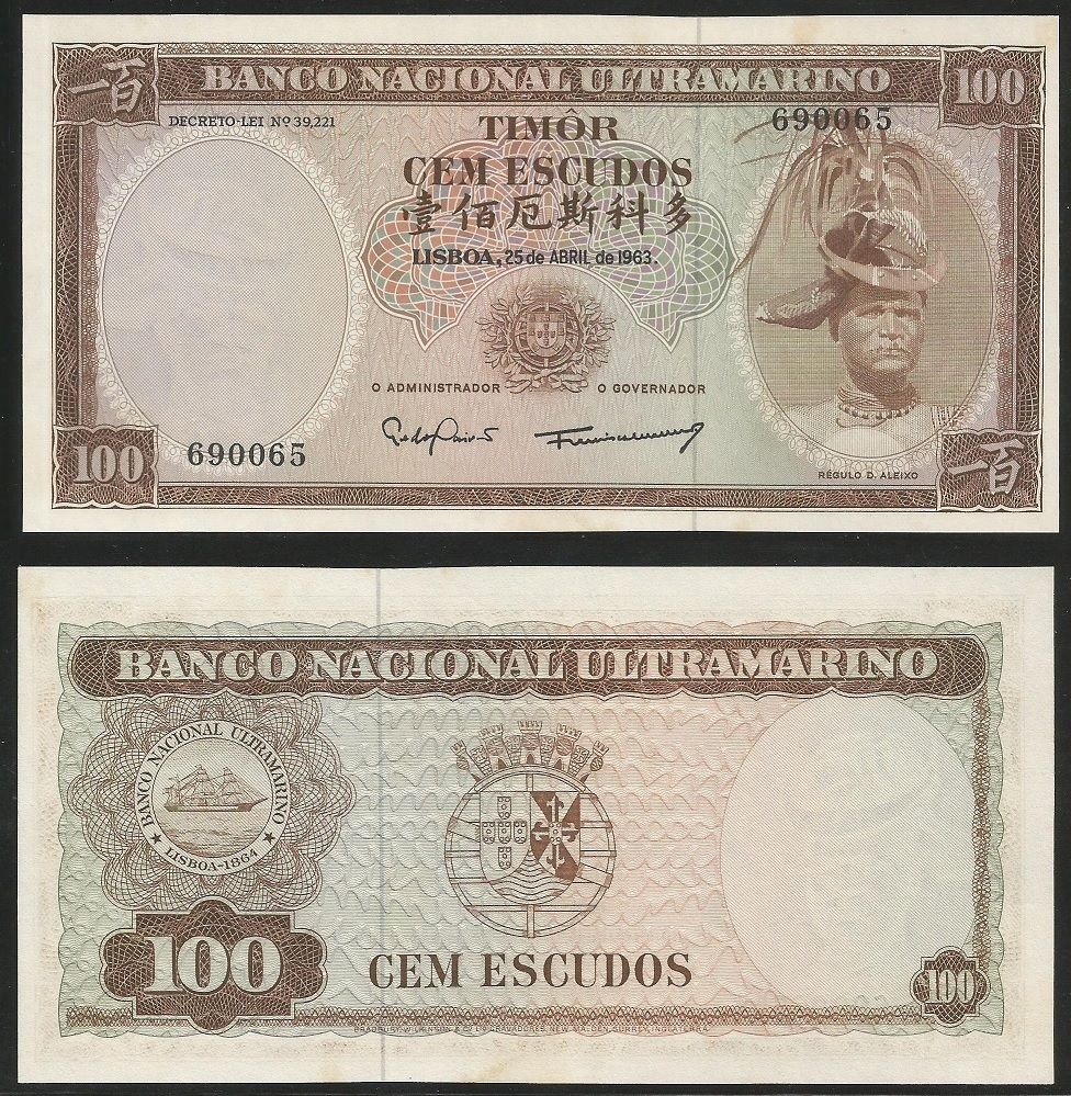100 escudos Timor 1963