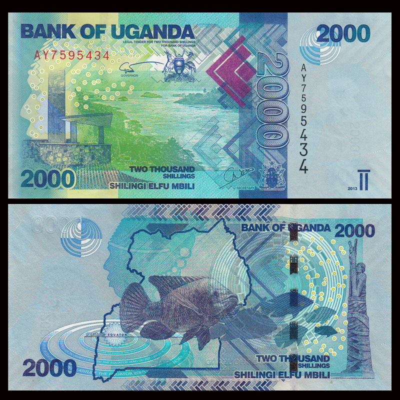 2000 shillings Uganda 2015