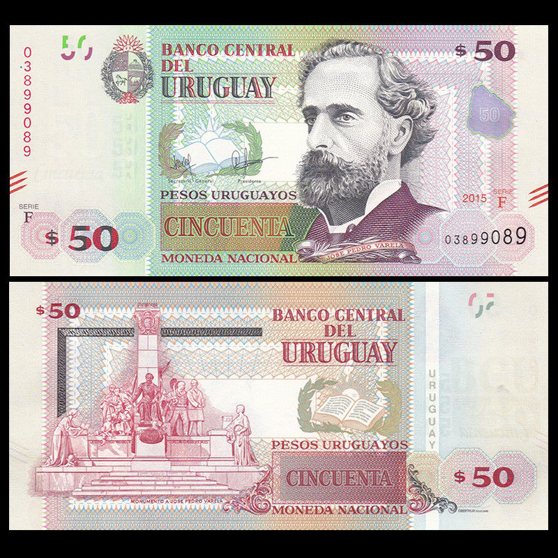 50 pesos Uruguay 2015