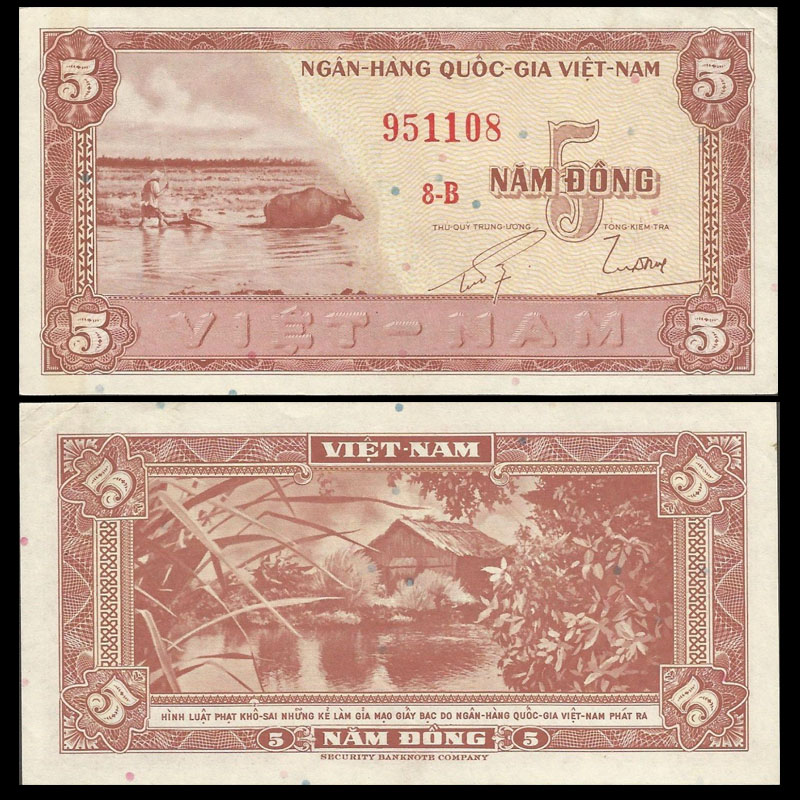 5 đồng VNCH 1955 đợt 2