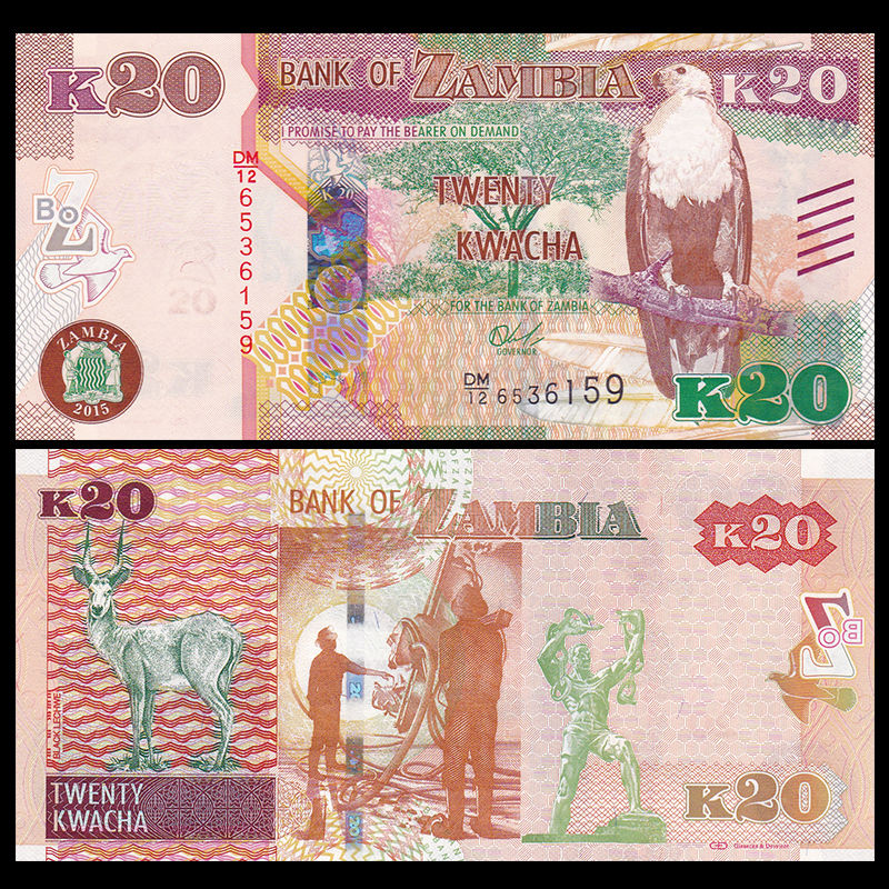 20 kwacha Zambia 2015