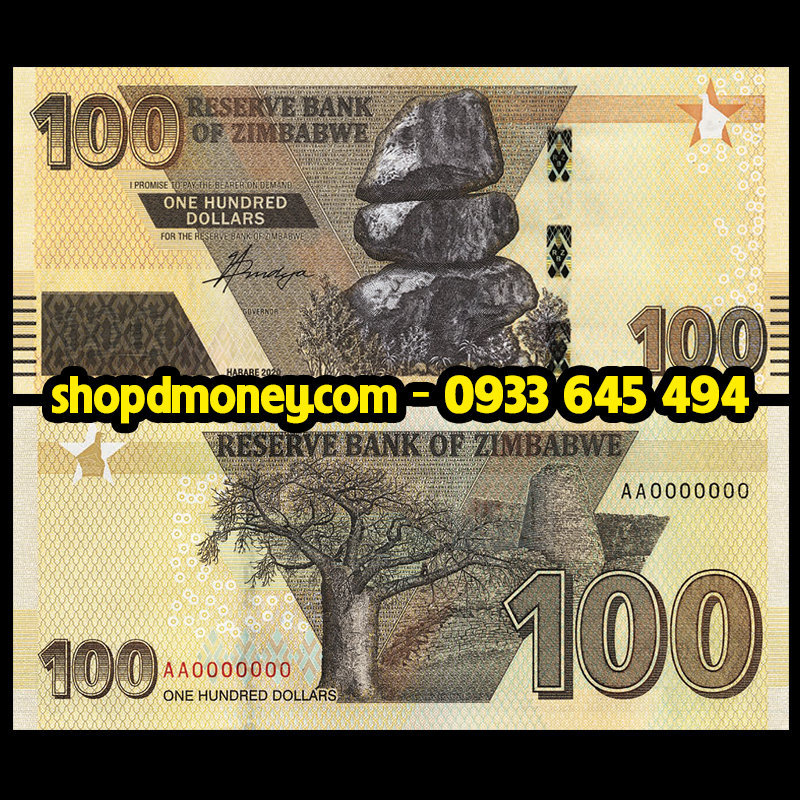 100 dollars ZImbabwe 2022