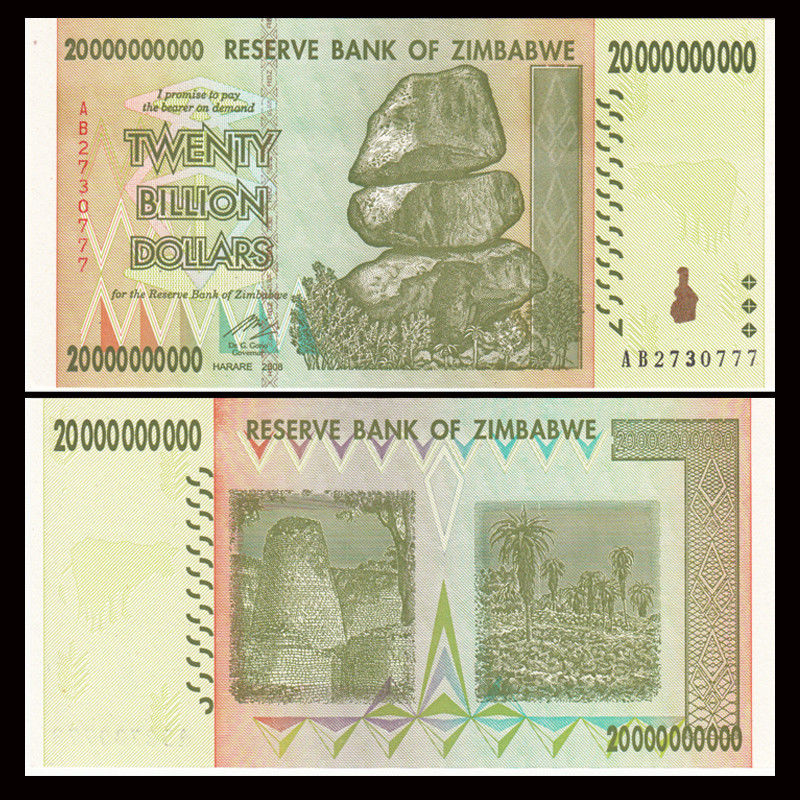 20 tỷ dollars Zimbabwe 2008