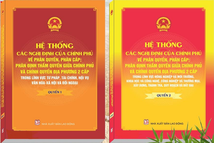 Sách Hệ Thống Các Nghị Định Của Chính Phủ Về Phân Quyền, Phân Cấp; Phân Định Thẩm Quyền Giữa Chính Phủ Và Chính Quyền Địa Phương 2 Cấp (có hiệu lực thi hành từ ngày 01/7/2025)