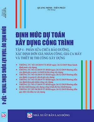 SÁCH ĐỊNH MỨC DỰ TOÁN XÂY DỰNG CÔNG TRÌNH NĂM 2020