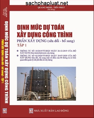 Sách Định Mức Dự Toán Xây Dựng Công Trình Năm 2020