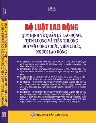 Sách Bộ Luật Lao Động - Quy Định Về Quản Lý Lao Động, Tiền Lương Và Tiền Thưởng Đối Với Công Chức, Viên Chức, Người Lao Động