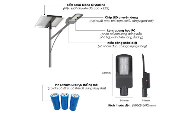 Đèn Đường Năng Lượng Mặt Trời Rạng Đông Chính Hãng: Bảng Giá 2026