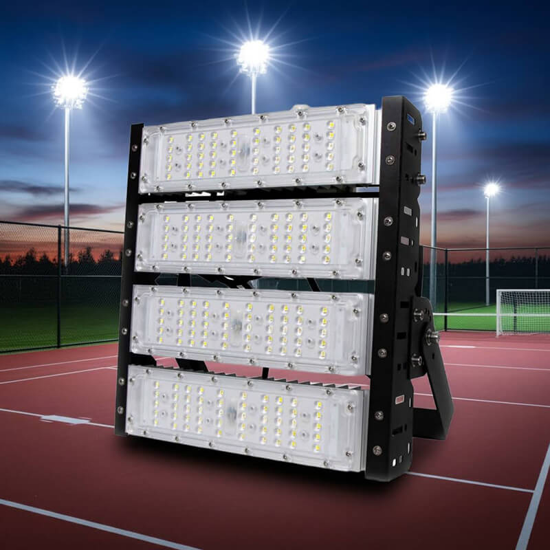 Đèn Pha LED 200W chuyên dùng cho sân pickleball, sân bóng đá cỏ nhân tạo