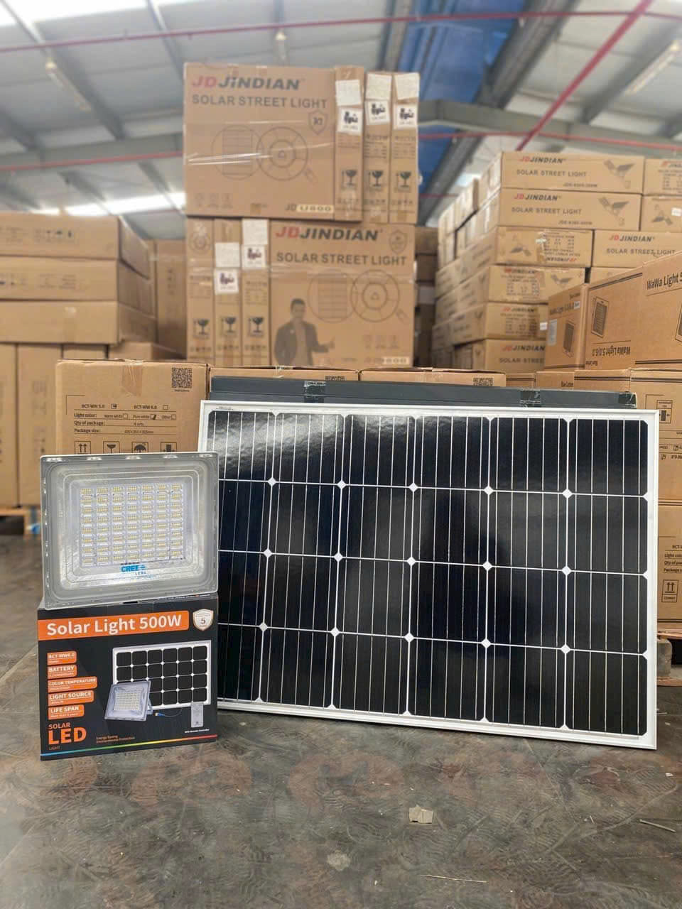 Đèn năng lượng mặt trời 500W BlueCarbon BCT-WW6.0 (LD-500W)