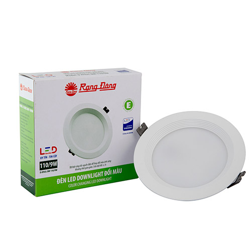 Đèn LED downlight âm trần 9W Rạng Đông đổi màu