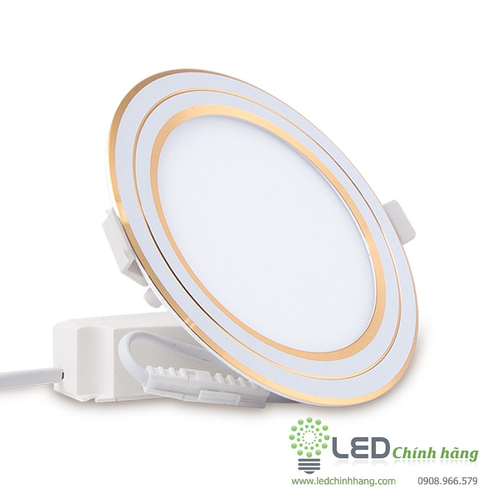 Đèn LED Panel Tròn 9W Đổi Màu Rạng Đông (Có Viền)