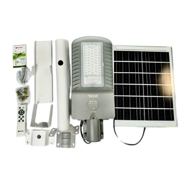 Đèn Đường Năng Lượng Mặt Trời Rạng Đông 100W CSD05.SL.RF Chính Hãng